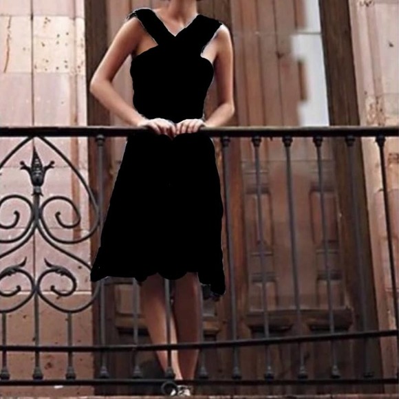 Anthropologie Dresses & Skirts - Plenty Tracy Reese Draped Black Jersey Dress S EUC